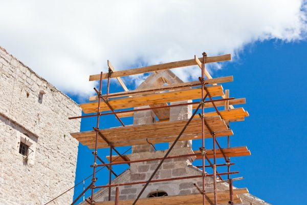 Church Restoration Scaffolding